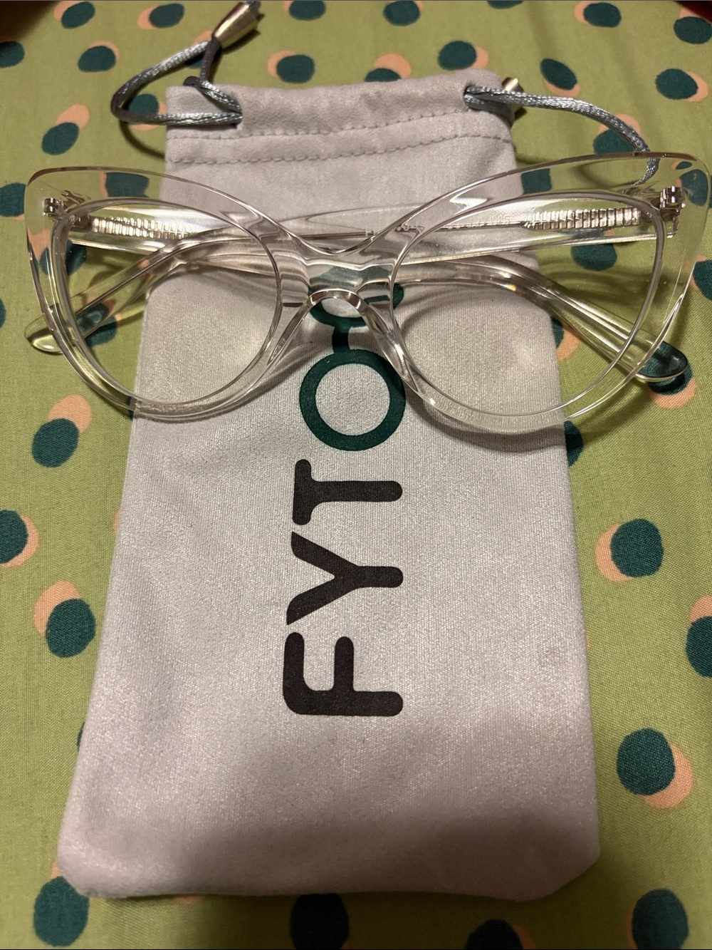 Clear Cat-Eye Blue Light Glasses - Transparent